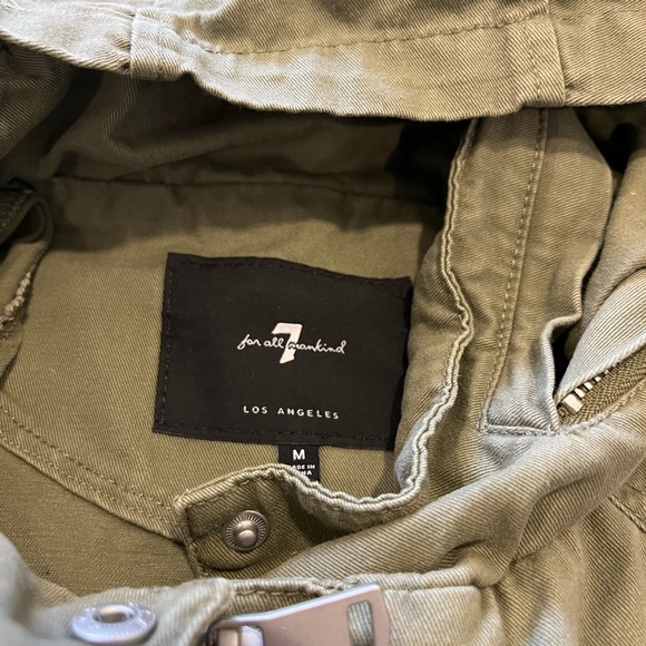 7 for all mankind green utility jacket - Picture 3 of 8